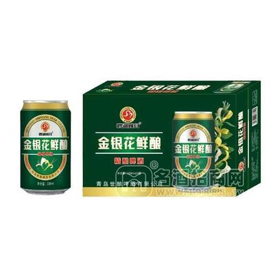 碧湖柳月金银花精酿啤酒招商330mlx24罐